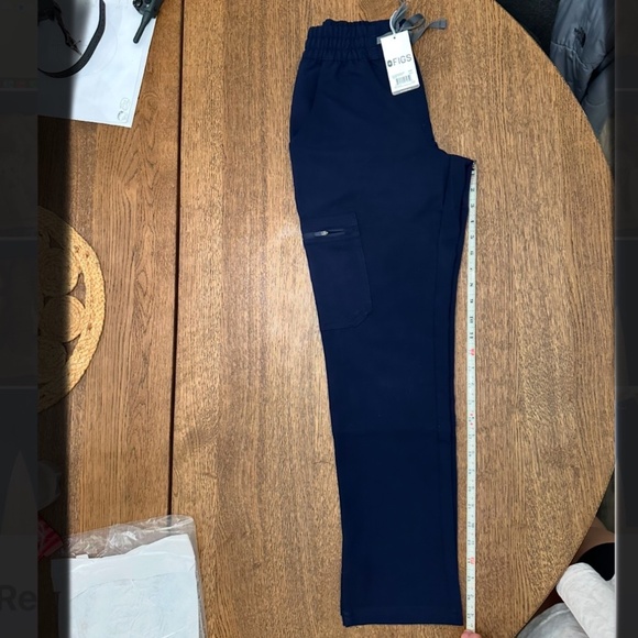 FIGS, High Waisted Dowa Scrub Pants, Petite, XXS, Navy Blue, New With Tags - Picture 4 of 6